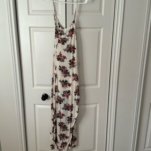 Honey Punch Long Wrap Floral Dress